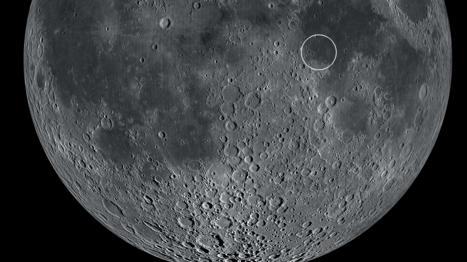 Al suroeste del Mare Tranquillitatis se encuentra el lugar del primer alunizaje tripulado. NASA/GSFC/Universidad Estatal de Arizona