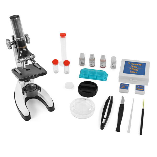 Omegon Microscope MonoView, Microscopy Set, 1200x