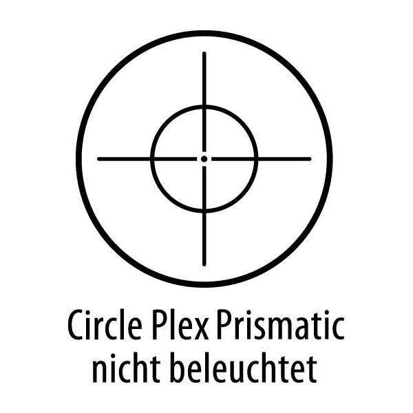 Leupold Riflescope Prismatic 1x14, dark brown, Circle Plex telescopic sight, illuminated