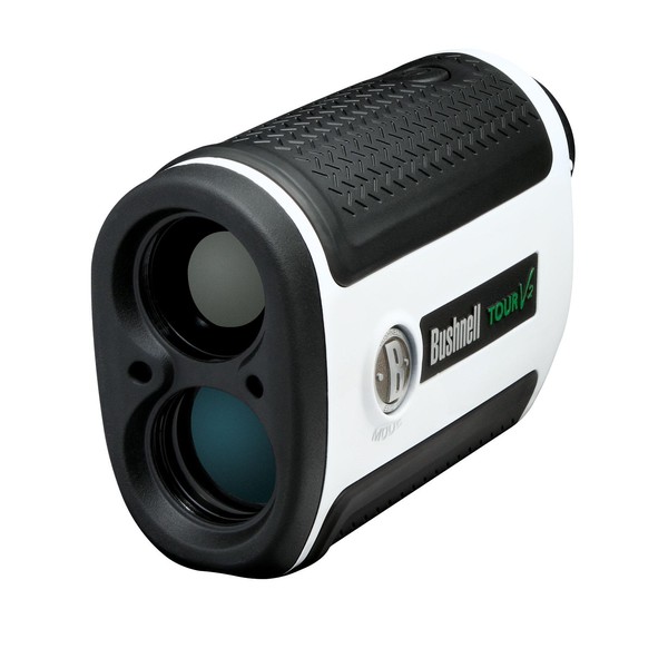 Bushnell Tour V2 glossy white limited edition rangefinder, with PinSeeker