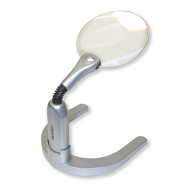 Carson Magnifying glass LED Lighted MagniLamp 2x