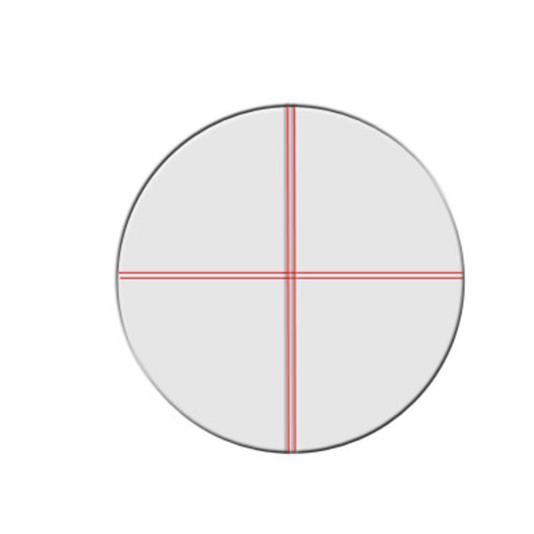 Seben Kruisdraad oculairs Illuminated Reticle Eyepiece Plossl 12.5mm Dual Crosshair 1.25''