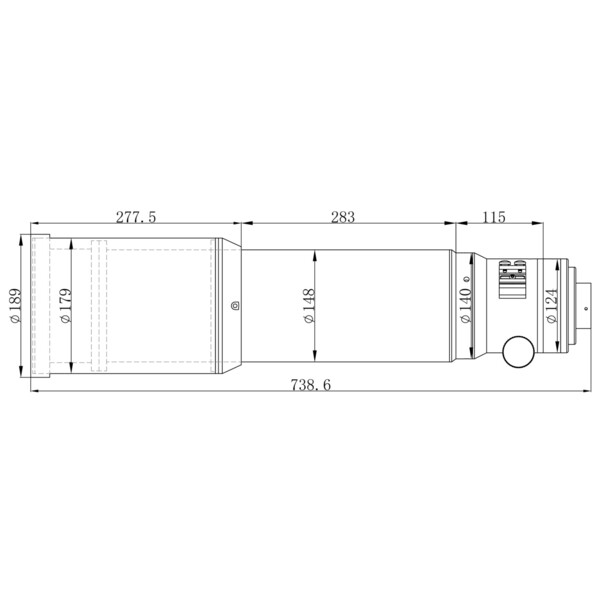 Omegon Apochromatischer Refraktor Pro APO AP 140/910 Triplet OTA