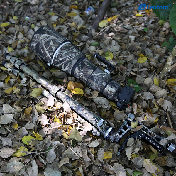 Leofoto Carbon tripod LS-365CEX Ranger mit Nivellierbasis + PG-1 Gimbal Full Camo