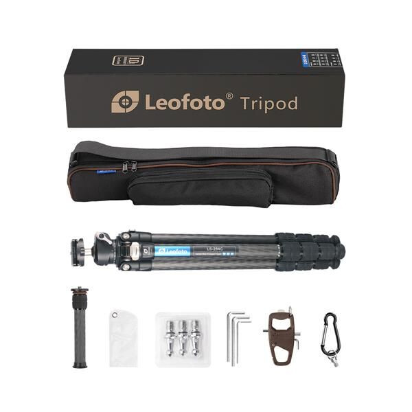 Leofoto Carbon tripod LS-284C Ranger + Ballhead LH-30 + 2segmentige Mittelsäule DC-282C