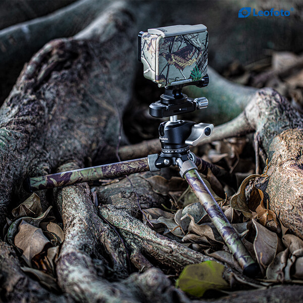 Leofoto Tabletop tripod MT-02C+LH-22 Camouflage