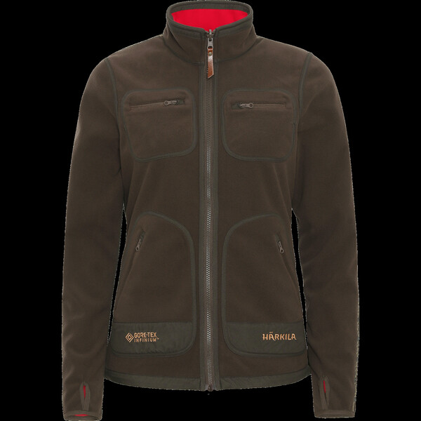 Härkila Kamko Fleecejacke Women, Brown/Red Gr. S