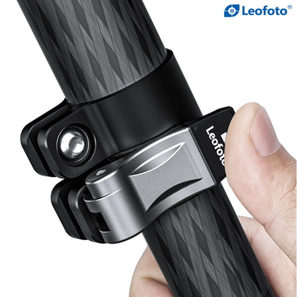 Leofoto Carbon tripod LSR-324C Rapid Ranger mit Beinklemmen + Ballhead LH-40