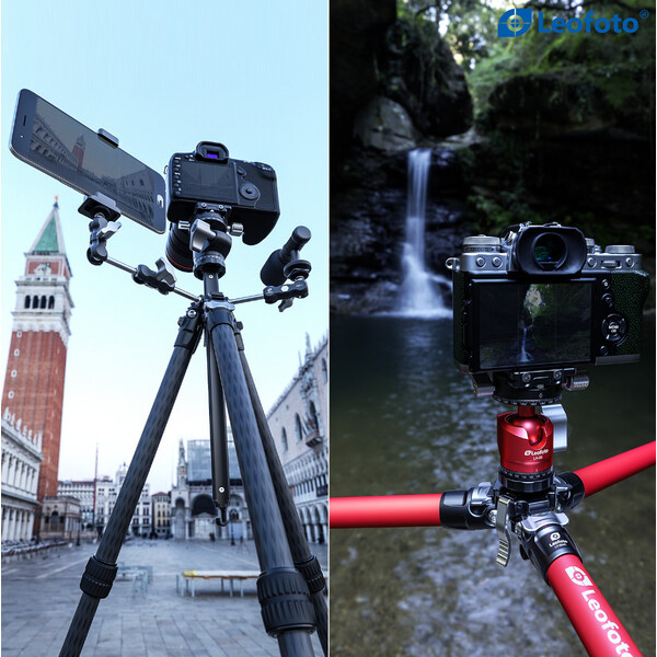 Leofoto Carbon tripod LY-224C Mr.Y + Ballhead LH-25 R Y Blue