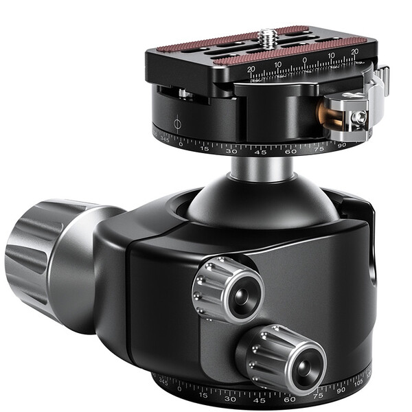 Leofoto Tripod ball-head LH-55PCL with panorama plate and Quick-release connector