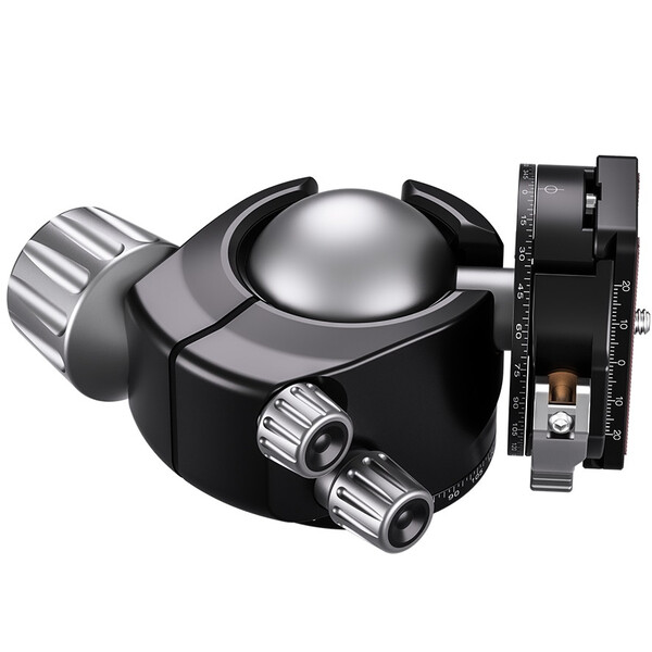 Leofoto Tripod ball-head LH-55PCL with panorama plate and Quick-release connector