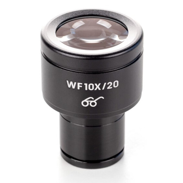 Kern Eyepiece Ø 23.2 mm, OBB-A1618, HWF 10x/Ø20mm, with scale 0.1mm, High-Eye-Point, Anti-Fungus