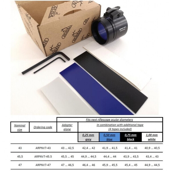 Rusan Adaptador de ocular Adapter ARPNV für PARD A/V für Okulardurchmesser 44,5-47mm