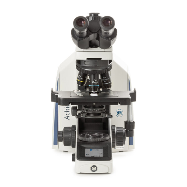 Euromex Microscopio Achios-X Observer, AX.1053-PLi, trino, EWF 10x/22 mm, plan PLi 4/10/S40x  IOS, 3 W NeoLED