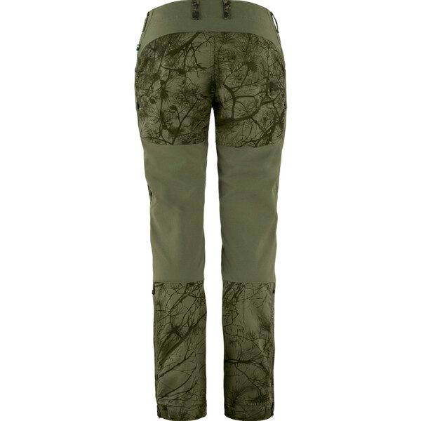 Fjällräven Keb Trousers W Reg, 626-625 Green Camo-Laurel Green, 36