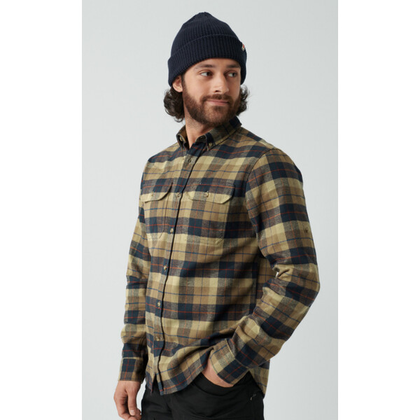 Fjällräven Singi Heavy Flannel Shirt M, 227 Dark Sand, Gr. L