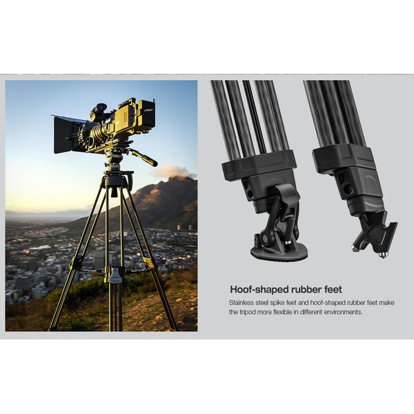 Leofoto LVF-163C + BV-15 video tripod set