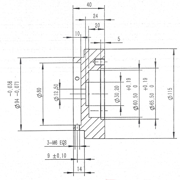 Omegon Skywatcher mount adapter for Pro Column