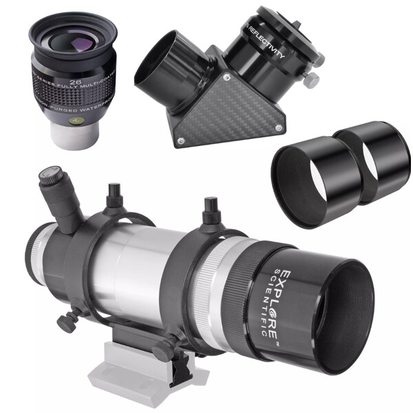 Explore Scientific Apochromatische refractor AP 102/714 ED FCD-100 CF Hexafoc iEXOS-100 PMC-8 Wi-Fi GoTo