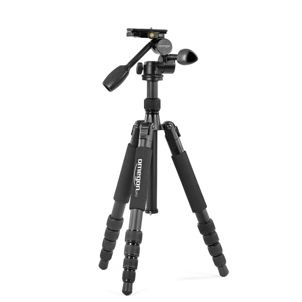 Omegon Pro aluminium tripod + 3-way-panheads Pro PD80 tripod pan-head