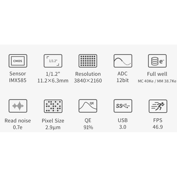 ZWO Fotocamera Kamera ASI 585 MM Mono