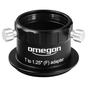 Omegon Adapter Manguito ocular enchufable de 1.25''  para rosca T-2 (macho)