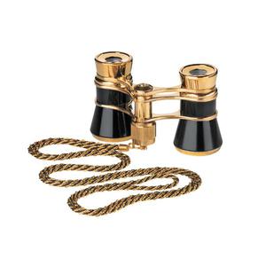 Eschenbach Binocolo da Teatro Opera glasses Glamour 3x25 black-gold con catenella