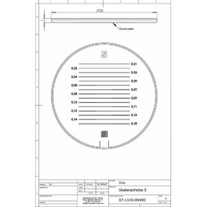 Schweizer Vergrootglazen Schaal 5, voor Tech-Line standloepen