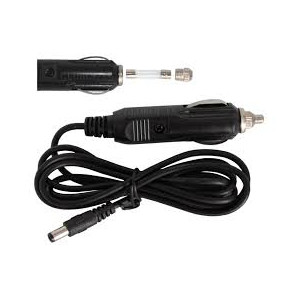 Omegon 12V 3A car battery cable (3m) for car cigarette lighter socket