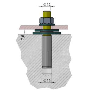 euro EMC Anchoring set 1 for observatory column P300