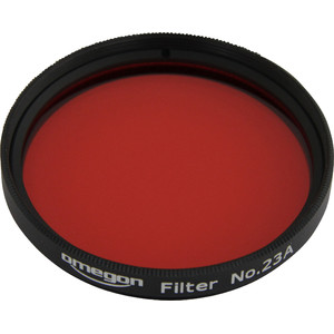 Omegon Filtro de color #23A rojo claro de 2''