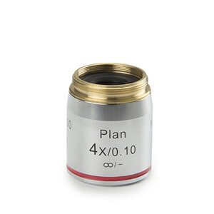 Objectief Euromex Objektiv DX.7204, 4x/0,10 Pli, plan, infinity, w.d. 30 mm (Delphi-X)