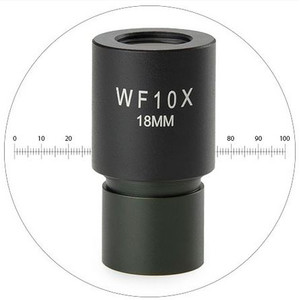 Euromex HWF 10X/18mm, micrometer scale eyepiece, EC.6010-M (EcoBlue)