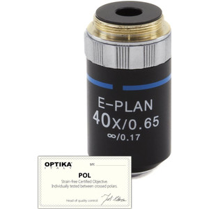 Optika Objectief 40x/0.65, infinity, N-plan, POL,  ( B-383POL), M-147P