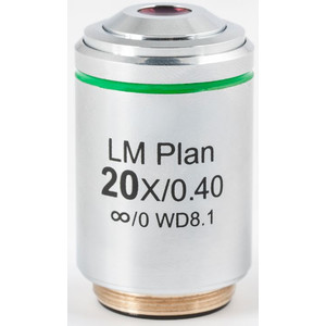 Motic Objectief LM PL, CCIS, LM, plan, achro, 20x/0.4, w.d 8.1mm (AE2000 MET)