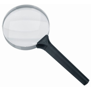 Schweizer Magnifying glass Basic-Line CLASSIC hand-held magnifier, 4D/2x/Ø90mm, biconvex