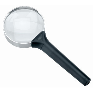 Schweizer Magnifying glass Basic-Line CLASSIC hand-held magnifier, 12D/4x/Ø65mm, biconvex