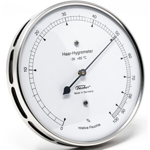 Fischer Weerstation Hair-Hygrometer Stainless Steel