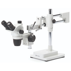 Euromex Stereo zoom microscope NZ.1903-B, 6.7-45x, double arm, base plate, trino