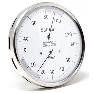 Fischer Estación meteorológica Sauna-Thermohygrometer 130 mm