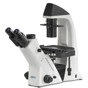 Kern Microscopio invertito Trino, 100W HBO EPI-FL (B/G), Inf Plan 10/20/40/20PH, WF10x22, 30W Hal, OCM 165