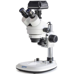 Kern Microscope OZL 464C825, Greenough, Column, 7-45x, 10x/20, Reflected light 3W LED, Camera 5MP, USB 2.0