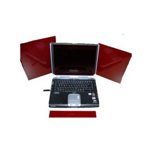 TS Optics Red acryl glass pane for Notebook and PC 360x270mm