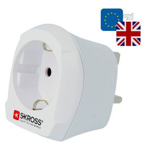 Skross Power pack Europe to UK travel adapter