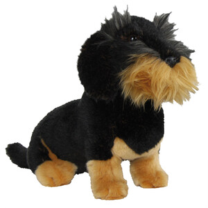 AKAH ROUGH-HAIRED DACHSHUND PLUSH SITTING SMALL 23 CM