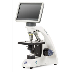 Euromex Microscope BioBlue, BB.4200-LCD, 7 inch LCD Bildschirm, SMP 4/10/S40x Objektiven, DIN, 40x - 400x, 10x/18, LED, 1W, einfacher Objekttisch