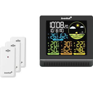 Station météo avec écran LCD 2× 1,5 V AA