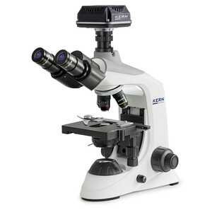 Kern Digital microscope set, OBE 124C825, HF, digital, 1.25 Abbe Condensor, fixed, USB 2.0, 40-400x, Dl, 3W LED, DIN, 5.1 MP