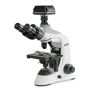 Kern Digital microscope set, OBE 124C832, HF, digital, 1.25 Abbe Condensor, fixed, USB 3.0, 40-400x, Dl, 3W LED, DIN, 5.1 MP