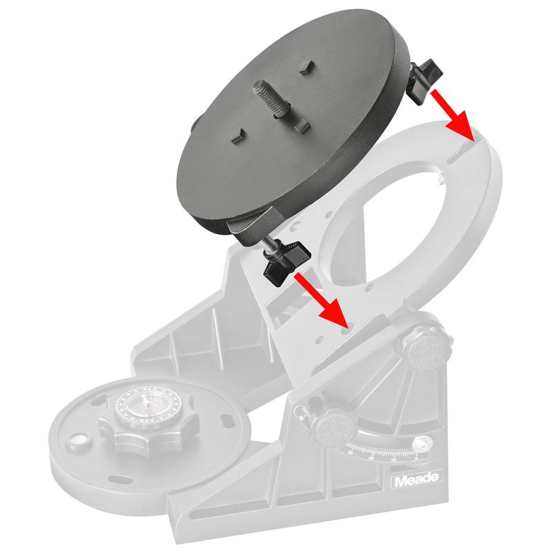 Meade LX90 adapter plate for ultra polar wedge